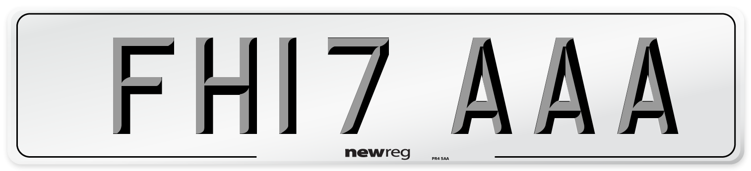 FH17 AAA Number Plate from New Reg